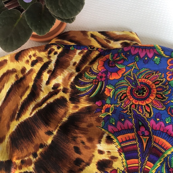 Versace Jeans Couture, Rare 1980s  Versace Shirt, Women’s Size L - Picture 13 of 16